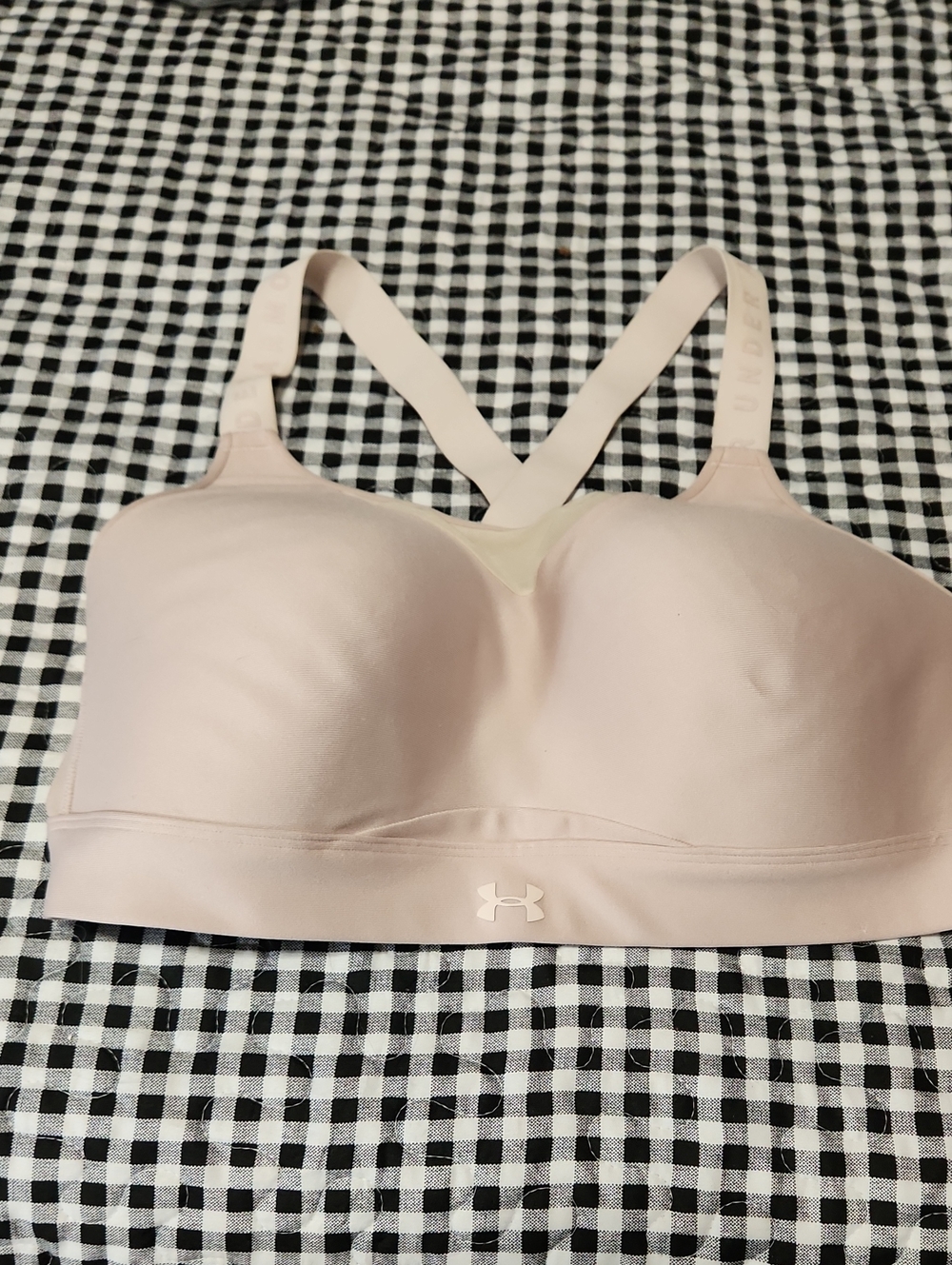 Under Armour Pale Pink Seamless Light Support Sports Bra